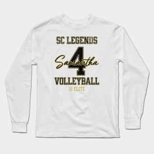 Samantha #4 SC Legends (12 Elite) - White Long Sleeve T-Shirt